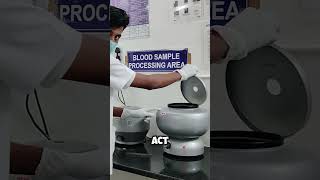 Centrifuge in Action Blood Separation Explained centrifuge labtech clinicalcareinsights mbbs [upl. by Ahseinad193]