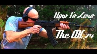 How To Zero an AK74 545x39 Rifle HD [upl. by Adnolohs]