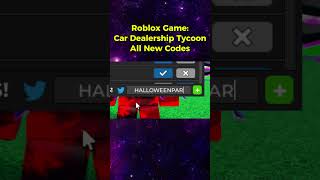 Roblox Car Dealership Tycoon Codes 2024 [upl. by Ahtekahs]