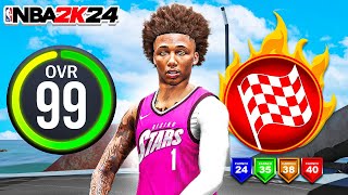 MIKEY WILLIAMS BUILD is UNSTOPPABLE at the PARK in NBA2K24 [upl. by Nylloc]