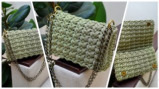 Crochet handbag Clutch Video for Beginners Сумочка Клатч Видео МК вязание крючком Урок для новичков [upl. by Yllil]