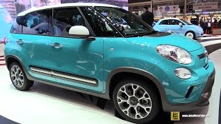 2015 Fiat 500L Trekking 16 MultiJet 120ch  Exterior and Interior Walkaround  2015 Geneva Motor Sh [upl. by Lamson]