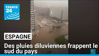 Des pluies diluviennes frappent le sud de lEspagne • FRANCE 24 [upl. by Caro]