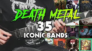 35 Iconic DEATH METAL Bands [upl. by Jollanta821]