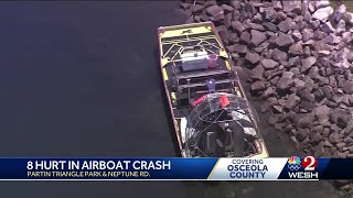 8 injured in airboat crash in Kissimmee [upl. by Corene]