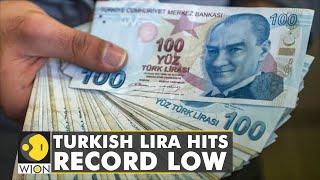 Turkish Lira weakens 16 to a record low  Turkeys Currency  World Business Watch [upl. by Adriane]