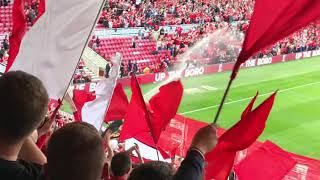 Middlesbrough v Bristol City August 2021 Boro coming out to Pigbag [upl. by Norean]