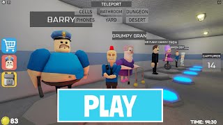 LIVE  PLAYING As NEW Barry MORPHS also USING POWERS NEW ROBLOX BARRYS PRISON RUN V2 OBBY [upl. by Samau]