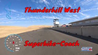 Motorcycle Track day at Thunderhill Raceway with SuperBike Coach [upl. by Hayn150]