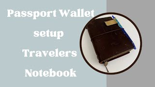 Passport Travelers Notebook as a wallet set up [upl. by Solegnave]