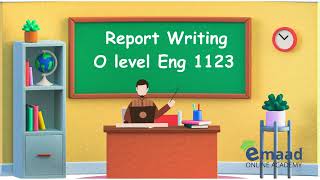 O levels English  Report Writing [upl. by Tailor209]