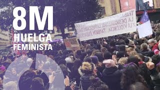 Las periodistas protestan quotQue viva la lucha de las mujeresquot  8M Huelga feminista [upl. by Nnylrefinnej]