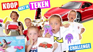 ALLES KOPEN WAT JIJ KUNT TEKENEN CHALLENGE ♥DeZoeteZusjes♥ [upl. by Zeugirdor]