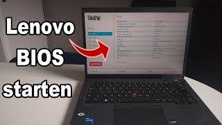 Lenovo Thinkpad Laptop BIOS starten amp öffnen  Anleitung [upl. by Sokram677]