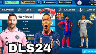 🤩COMO PONER KITS Y LOGOS EN DLS 24 UNIFORMES Y ESCUDOS  fácil dls 2024 [upl. by Elyr]