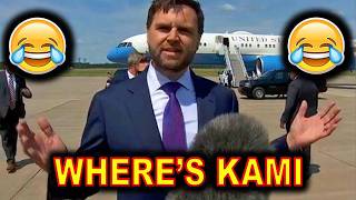 JD Vance ROASTS Kamala Harris in Front of HER Plane to Reporters Today in Wisconsin [upl. by Eno]