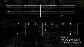 Skyrim Music  Dovahkiin Dragonborn Full Acoustic Guitar Tab by Ebunny Fingerstyle How to Play [upl. by Saltzman]