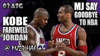 Kobe Bryant vs Michael Jordan Highlights 2003 AllStar Game  Kobe Farewell Jordan [upl. by Eniala]