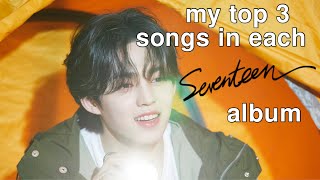 my top 3 songs in each seventeen album [upl. by Selmner]