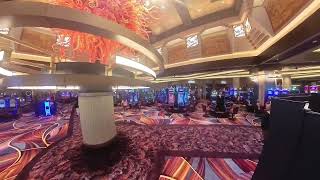 Atlantis Paradise Island Grand Bahamas Casino walkthrough with blown glass chandeliers and gaming [upl. by Ramas461]