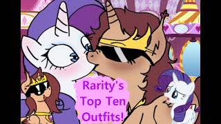 Tyrannical Top Tens Raritys BEST Outfits mylittlepony [upl. by Ocirnor]