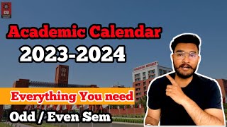 Chandigarh University Academic Calendar 202324  Chandigarh University Exams  MST Exam Campus Tour [upl. by Niobe]