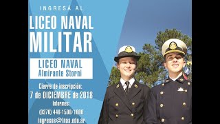 ¿QUERÉS SER CADETE POR UN DIA El Liceo Naval Militar quotAlmirante Storniquot te invitawwwlnaseduar [upl. by Aicened]