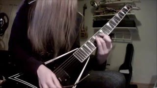 Eternitys End  Fire Within Guitar Solo Cover [upl. by Dolloff]