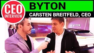 CEO Interview Carsten Breitfeld of Byton [upl. by Leid]