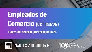 Empleados de Comercio  Claves del acuerdo paritario junio24 [upl. by Albright]