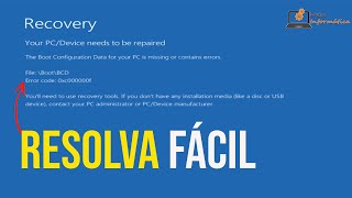Corrigir erro Boot BCD no Windows 10 [upl. by Gus]