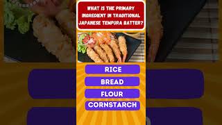 What is the primary ingredient in traditional Japanese tempura batter [upl. by Ahseei442]