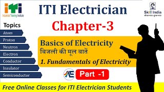 ITI Electrician Chapter 3  Basics of Electricity  Part1  Electrical Acharya iticlass course [upl. by Hallock]