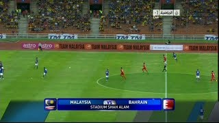 Malaysia vs Bahrain  AFC Asian Cup 2015 qualification [upl. by Ellerrehs]