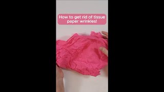 How To Get Wrinkles Out Of Tissue Paper diygiftbag diy tissue [upl. by Liagibba]