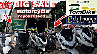 BIG SALE MOTORCYCLE REPOSSESSED SA SB FINANCE  motovlogph [upl. by Nylcsoj]