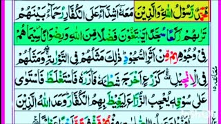 048Surah Al Fath Last RakoHD  By Qari Zaheer Asime Recitation With Arabic Text سورہ الفتح [upl. by Irakuy]