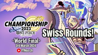 OPTCG World Championship 2324 Finals in Japan SWISS RD One Piece TCG [upl. by Farny]