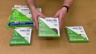 Choosing door and window frame Draught Excluders  Easyfix DIY options explained [upl. by Acimak102]