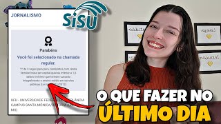 O QUE FAZER NO ÚLTIMO DIA DO SISU 2024 l Cuidado com o último dia do Sisu [upl. by Aisanahta791]