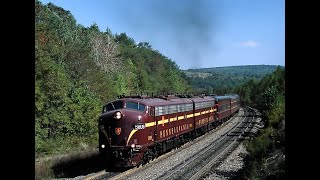 Altoona Railfest PRR E8s Passenger Special NS Pittsburgh Line GallitzinPA Oct 56 2002 Part 3 [upl. by Estas]