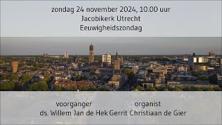 live kerkdienst  zondag 10 november  1000 uur [upl. by Cyn156]