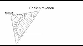 Hoeken tekenen 1 HAVOVWO amp 1 VWO [upl. by Akinehc]