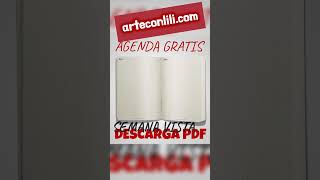 Descargar agenda 2024 PDF gratis para imprimir modelo lilidots arteconlili [upl. by Ida]