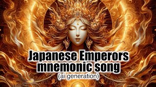 Japanese Emperors mnemonic song AI generation [upl. by Holihs]