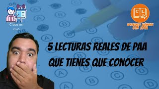 5 lecturas REALES de PAA que tienes que conocer  PAA UDG ITAM UTJ ANÁHUAC [upl. by Teleya]