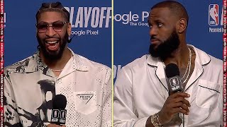 LeBron James amp Anthony Davis on Game 4 Win vs Warriors Postgame Interview [upl. by Declan]