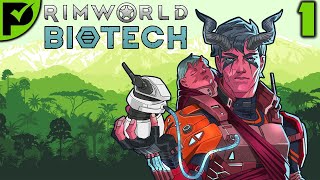 Starting with something  Rimworld Biotech Ep 1 Rimworld Tropical Rainforest Randy 500 [upl. by Amehsyt]