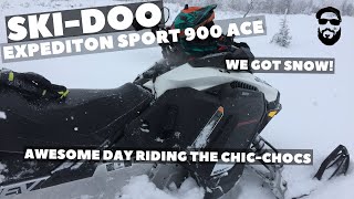 We ride offtrail SkiDoo Expedition Sport 900 ACE 2020  ChicChocs mountains  Pierre’s Adventures [upl. by Oxley]