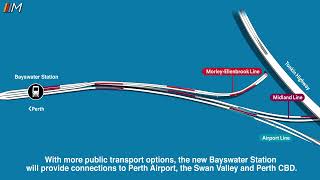 METRONET New Bayswater Station Threeline intersection [upl. by Karlotta]